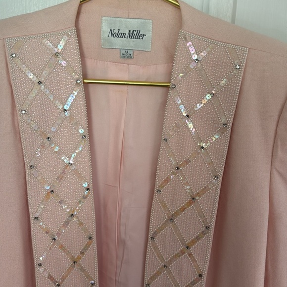 Vintage Hollywood Nolan Miller Beaded & Sequins Statement Jacket - Picture 4 of 9